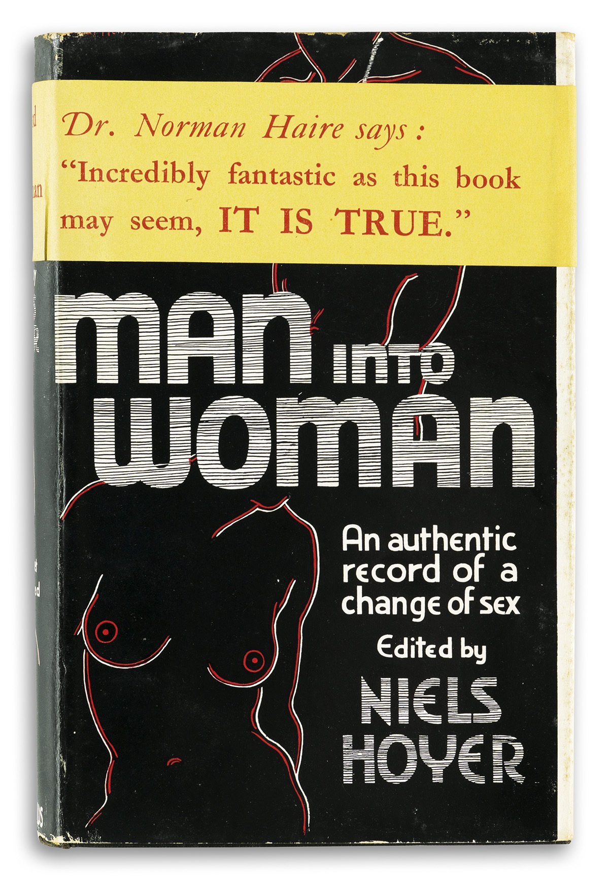 (LILI ELBE) NIELS HOYER  Man Into Woman: An Authentic Record of a Change of Sex.